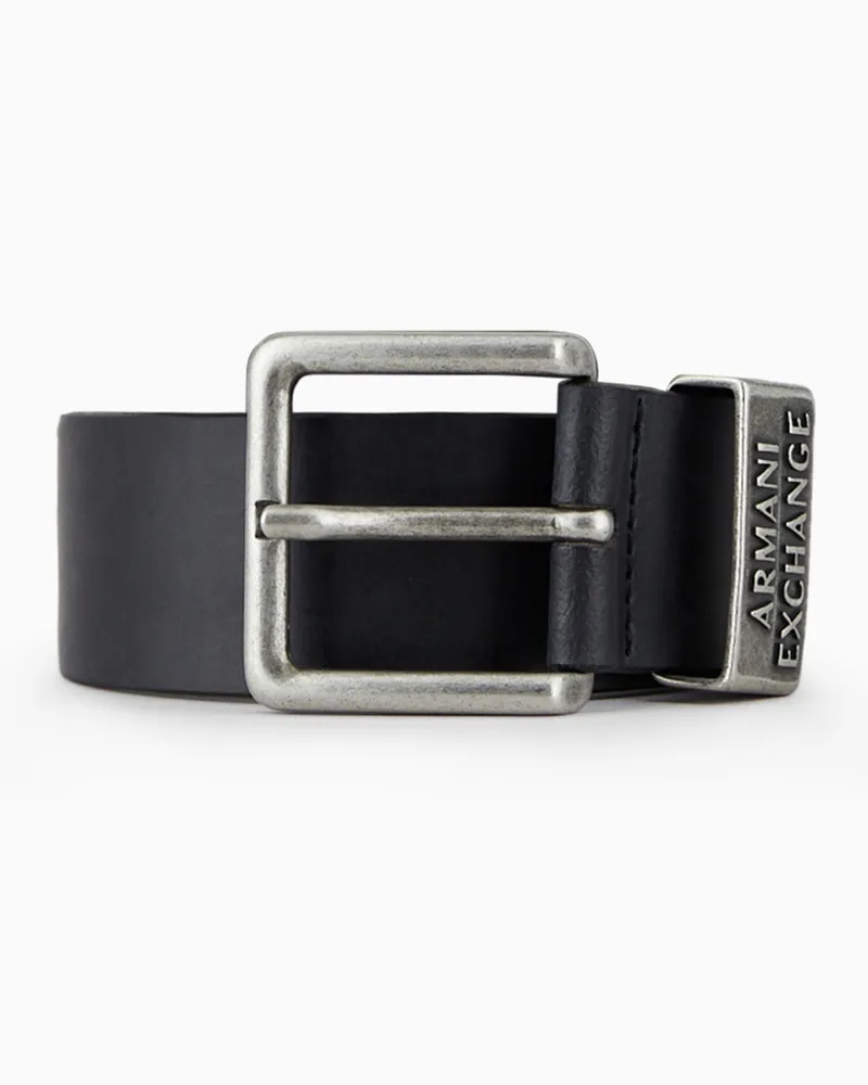 Armani Exchange Gürtel aus Kunstleder Schwarz
