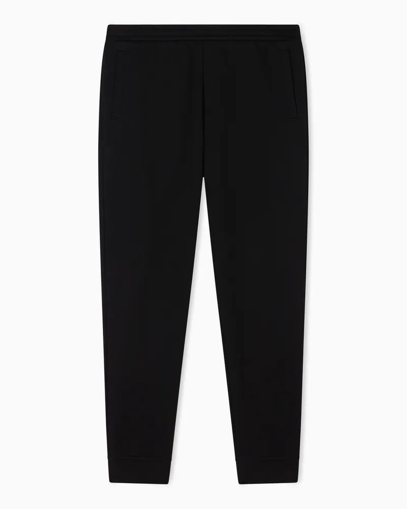 Armani Exchange French terry cotton joggers Schwarz