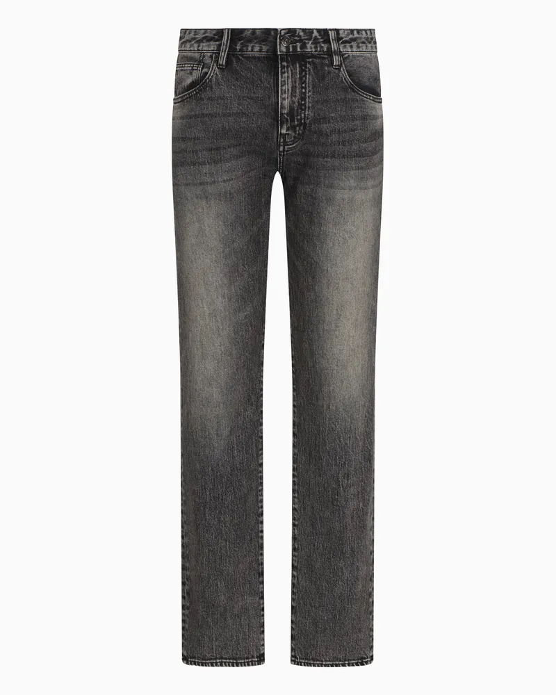 Armani Exchange Slim Fit-Jeans J13 aus Baumwolldenim Grau