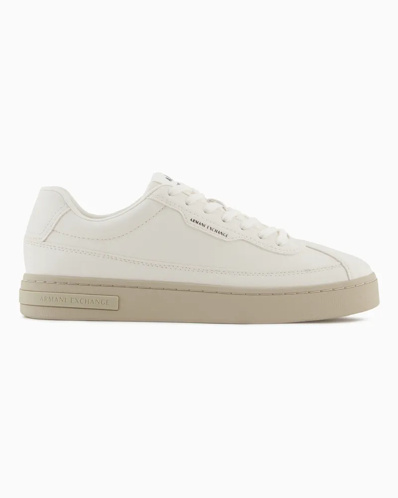 Armani Exchange Sneaker mit Kontrastsohle Weiß