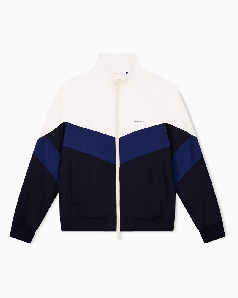 Armani Exchange Blousonjacke im Regular Fit aus Nylon Blau