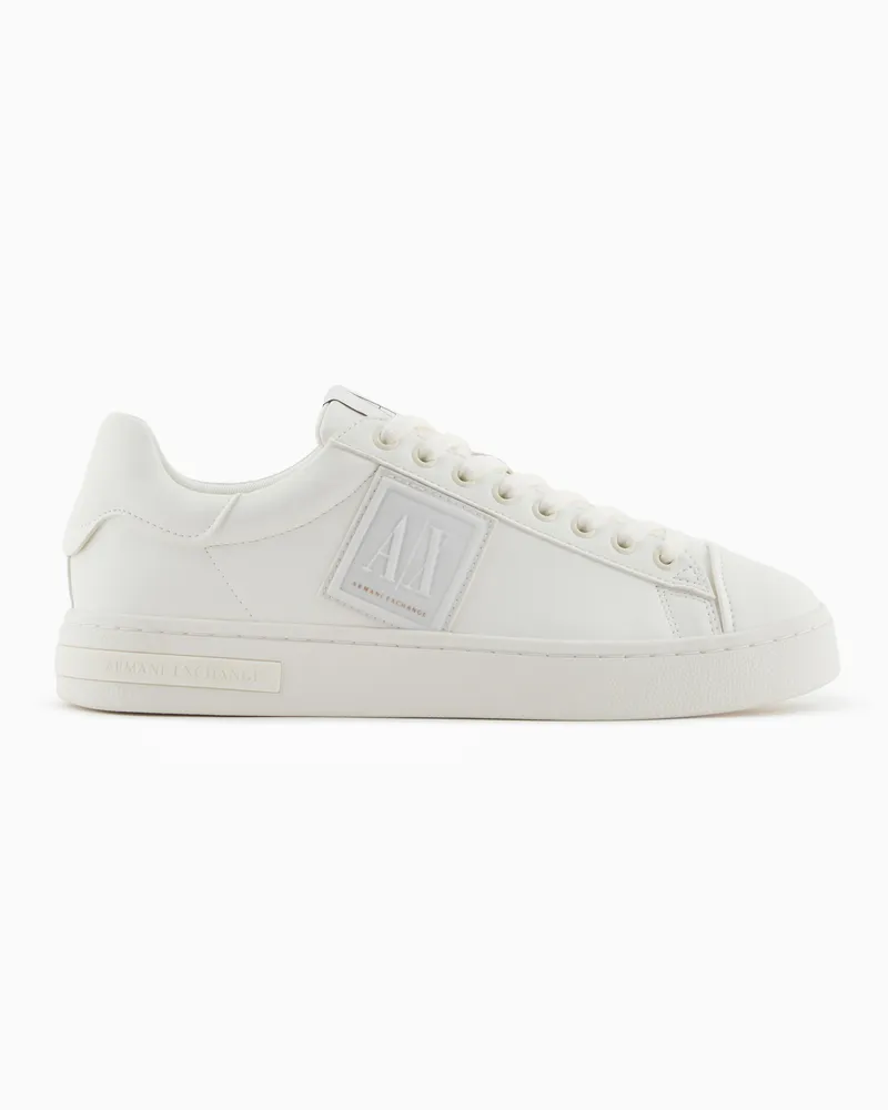 Armani Exchange Sneaker mit Logo-Patch Weiß
