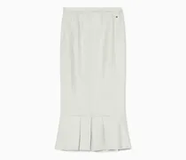 Midirock aus Leinen-Twill