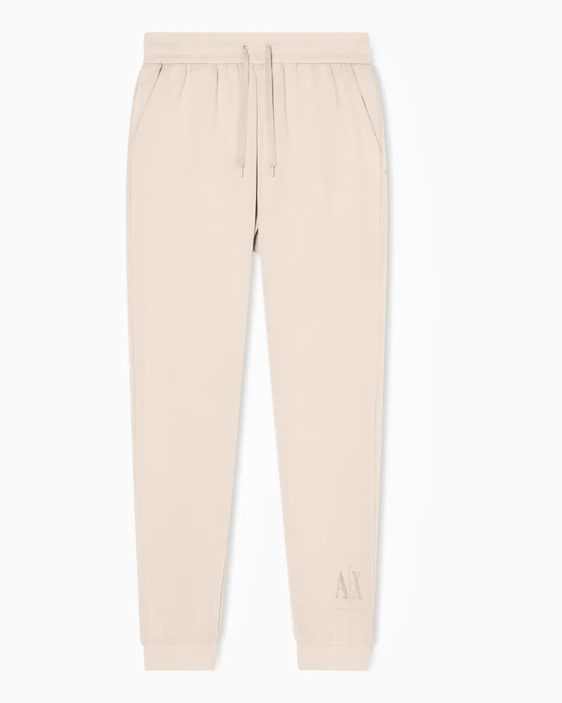 Armani Exchange Jogginghose mit Ton-in-Ton-Logo Beige