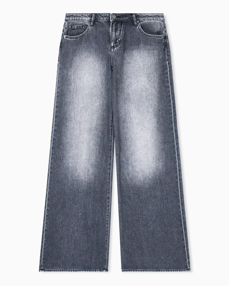 Armani Exchange Loose-Jeans Grau