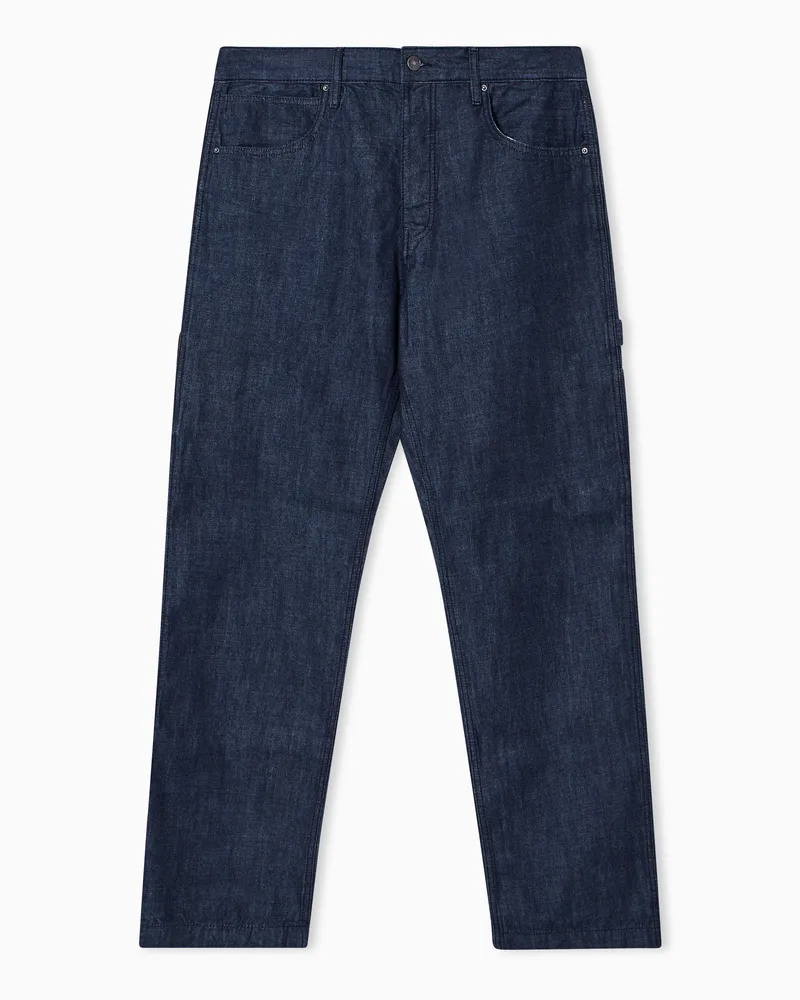 Armani Exchange Jeans aus Baumwolle im Regular Fit Blau