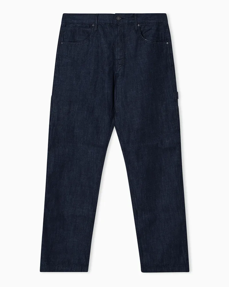 Armani Exchange Jeans aus Baumwolle im Regular Fit Blau