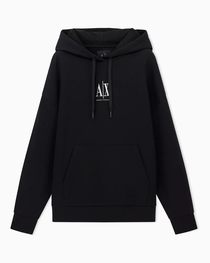 Armani Exchange Kapuzenpullover mit Symbol Schwarz