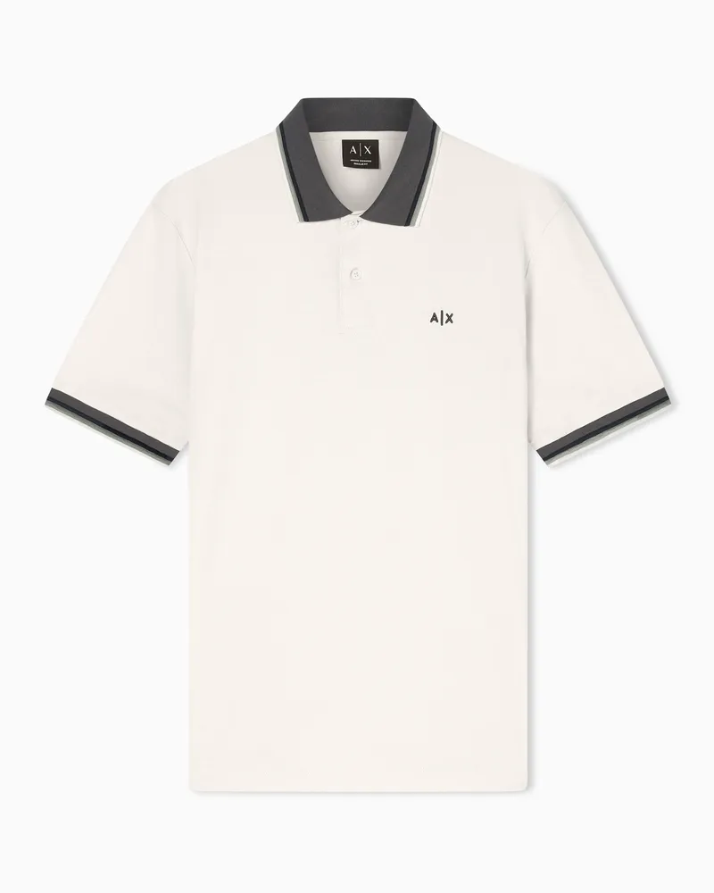 Armani Exchange Cotton polo shirt Weiß