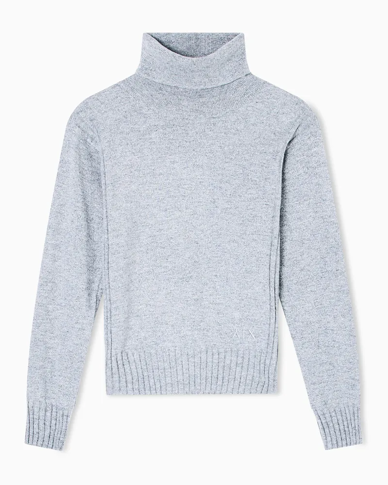 Armani Exchange Rollkragenpullover Silber