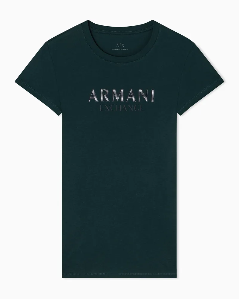 Armani Exchange Slim Fit T-Shirts Grün
