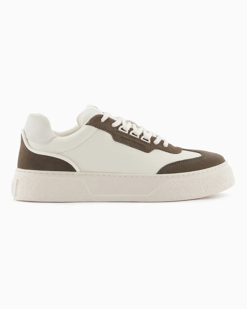 Armani Exchange Technical fabric sneakers Weiß