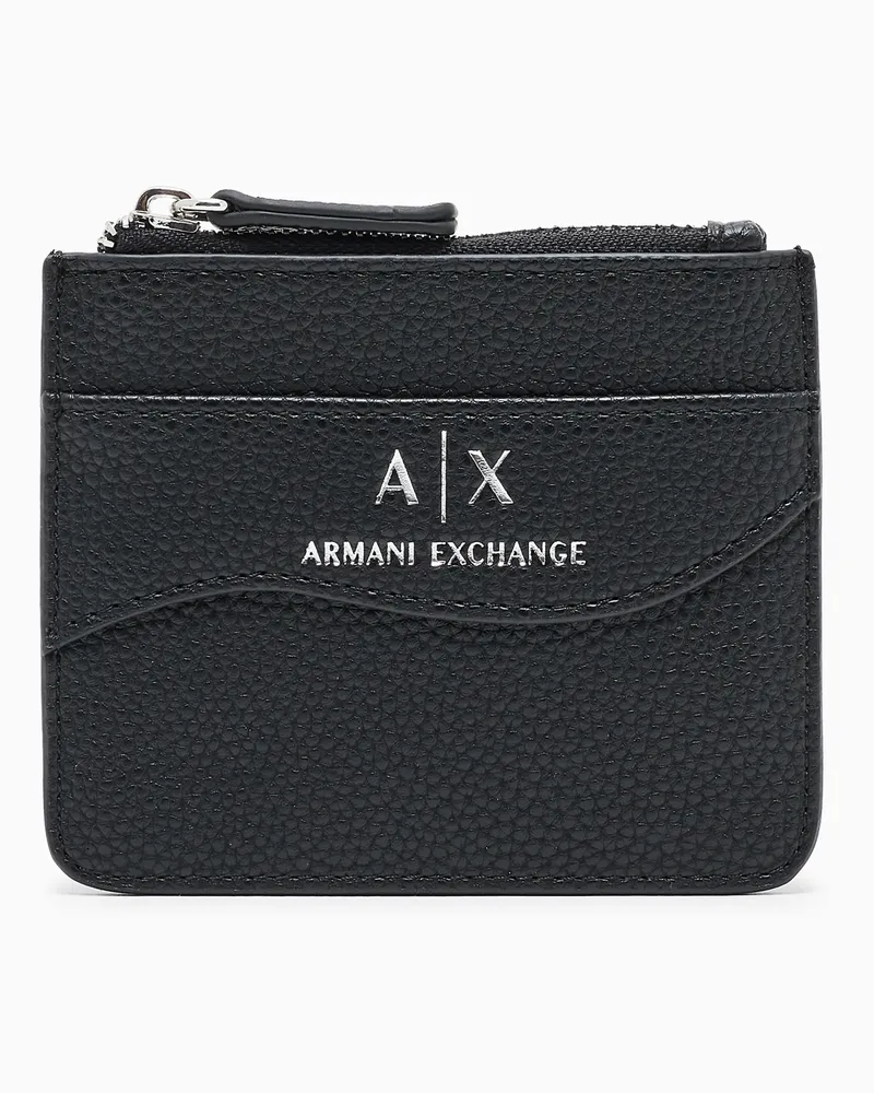 Armani Exchange Kartenhalter mit Reißverschlussfach Schwarz