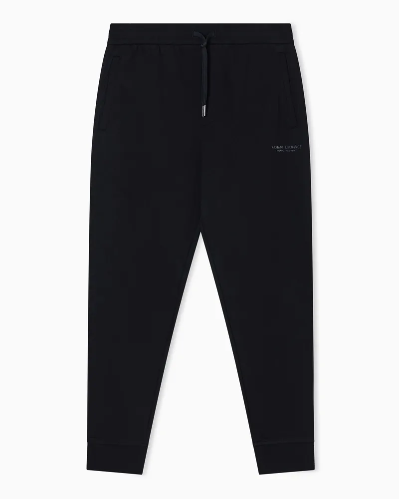 Armani Exchange Jogginghose mit Ton-in-Ton-Logo Schwarz