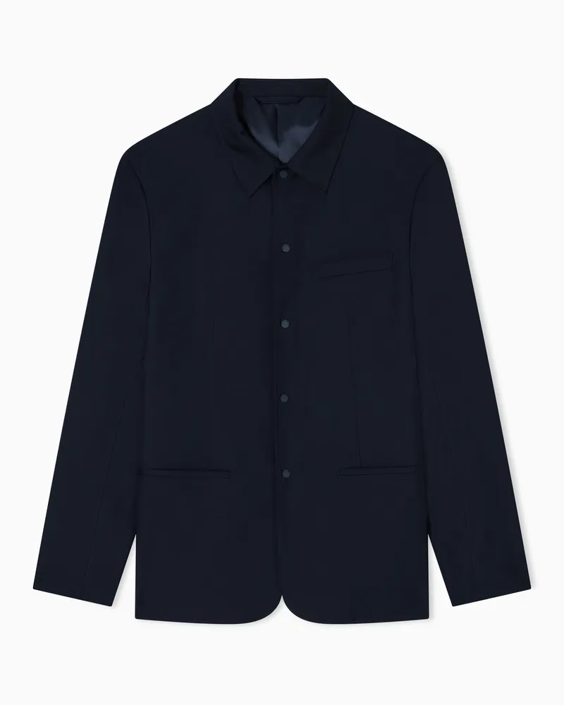 Armani Exchange Einreihiges Sakko mit zwei Knöpfen Marineblau