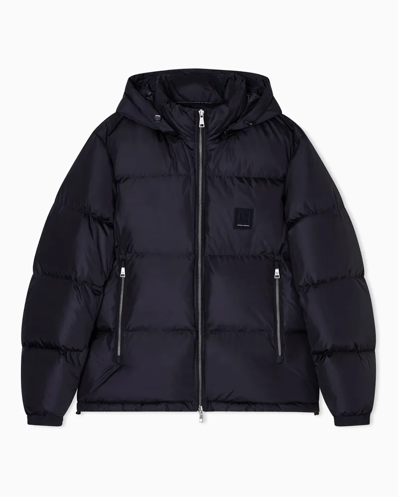Armani Exchange Padded jacket with hood Schwarz