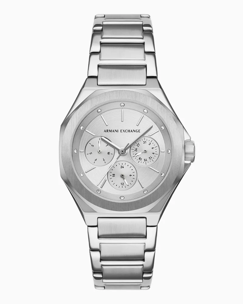 Armani Exchange Multifunktionsuhr aus Edelstahl Mehrfarbig