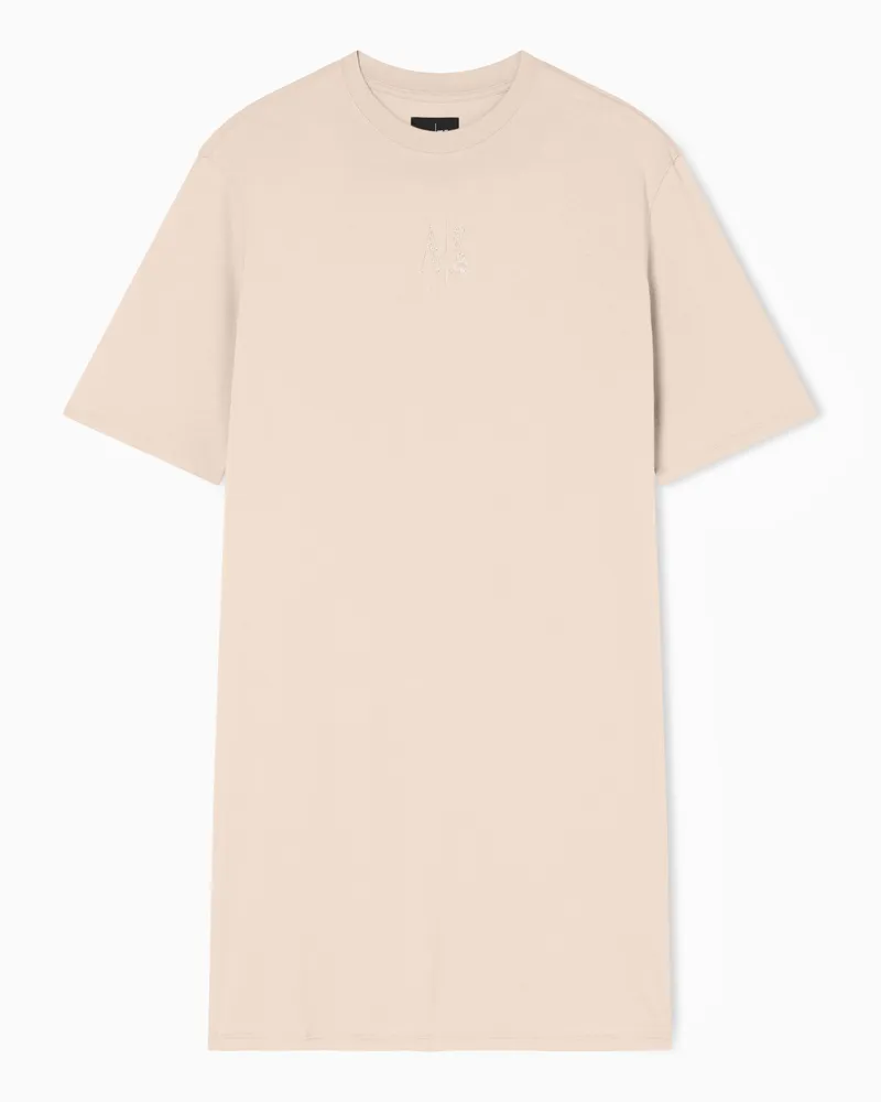 Armani Exchange New Icon Kurzes Jerseykleid Beige