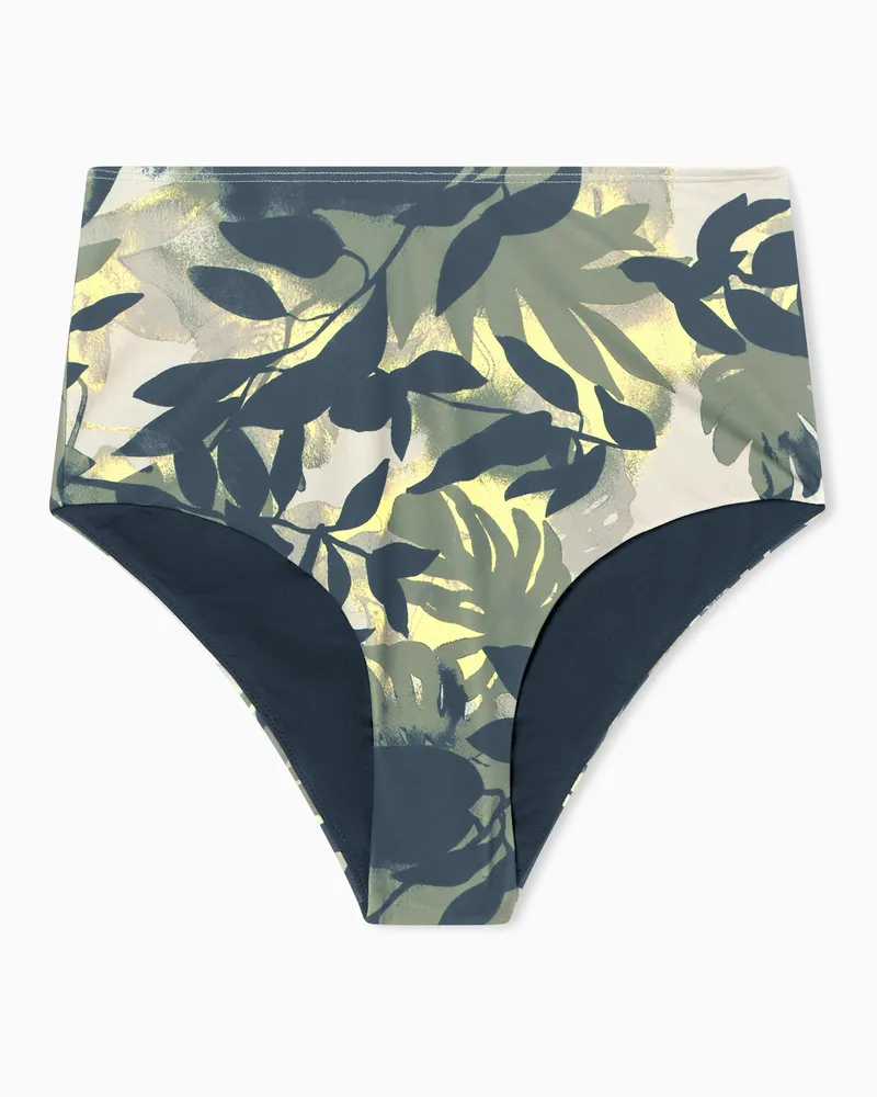 Armani Exchange Stretch Bikini Bottoms Grün