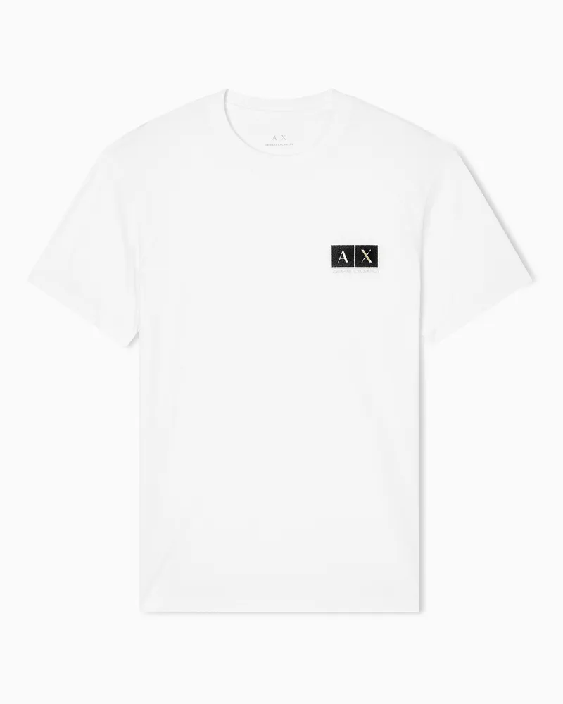Armani Exchange Regular Fit T-Shirts Weiß