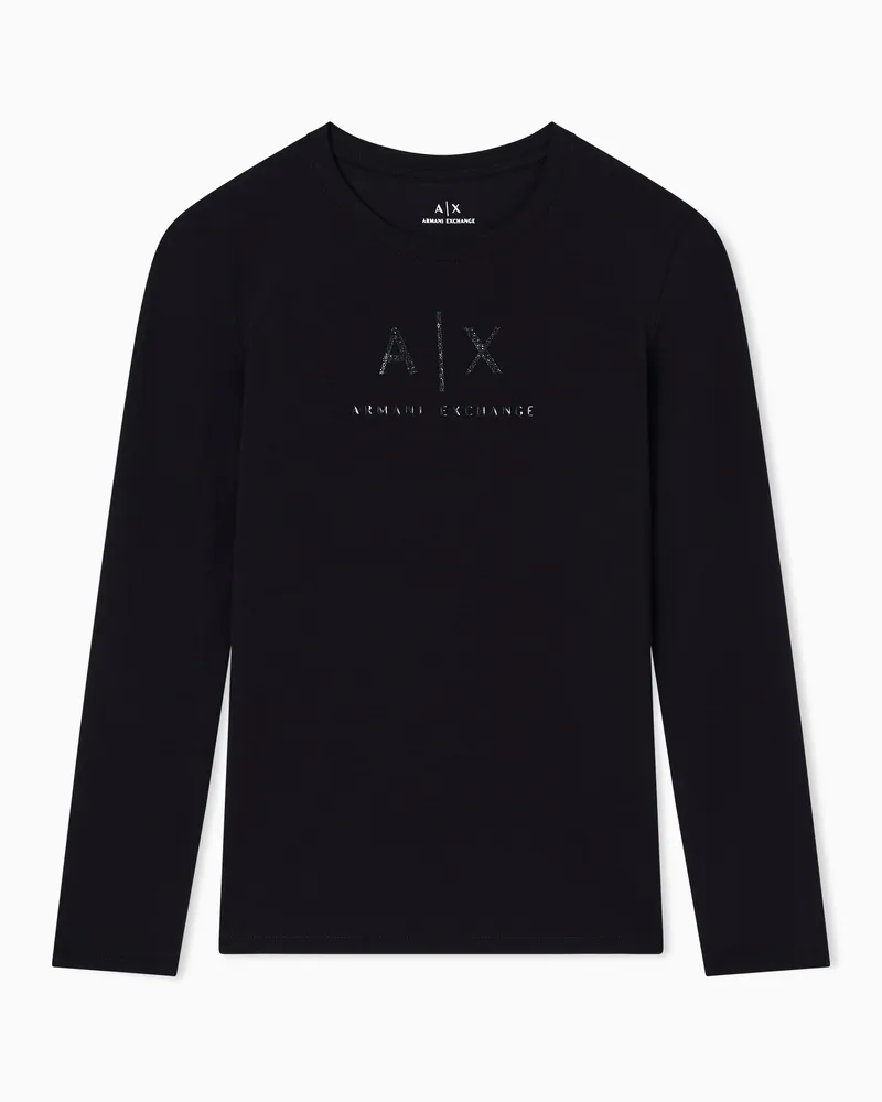 Armani Exchange Langarmshirts Schwarz