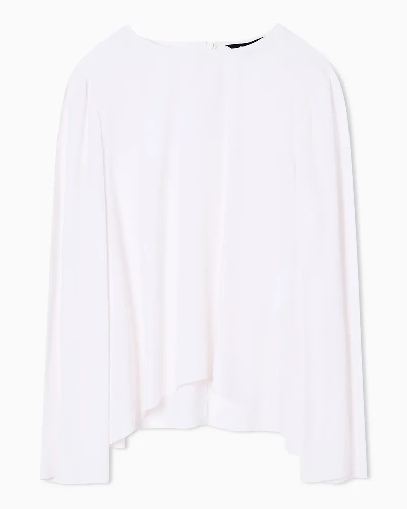 Armani Exchange Crepe de chine blouse Weiß