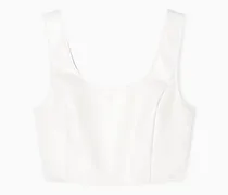 Einseitig schulterfreies, glänzendes Vinyl-Top