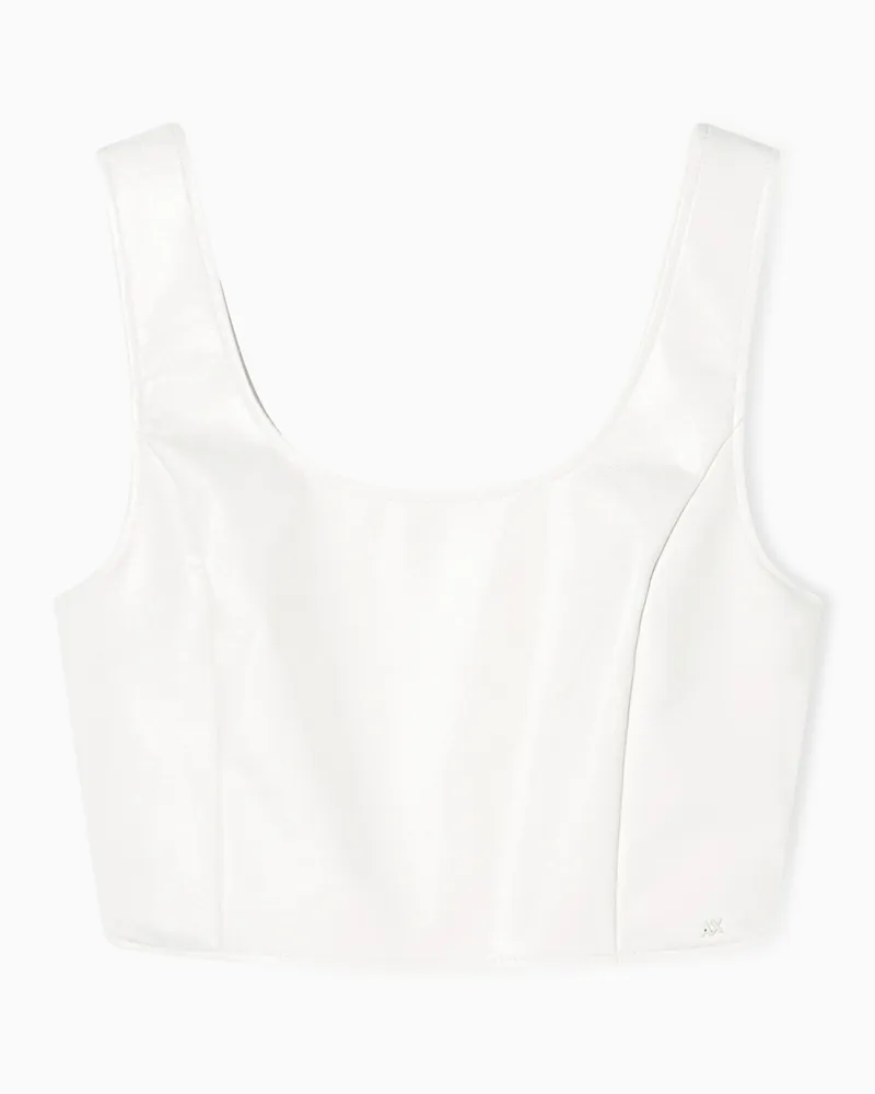 Armani Exchange Top in technical fabric Weiß