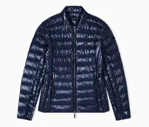 Daunenjacke gesteppte leichte aus Nylon mit Stehkragen
