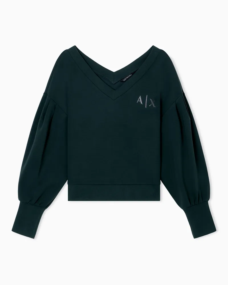 Armani Exchange Sweatshirts ohne Kapuze Grün