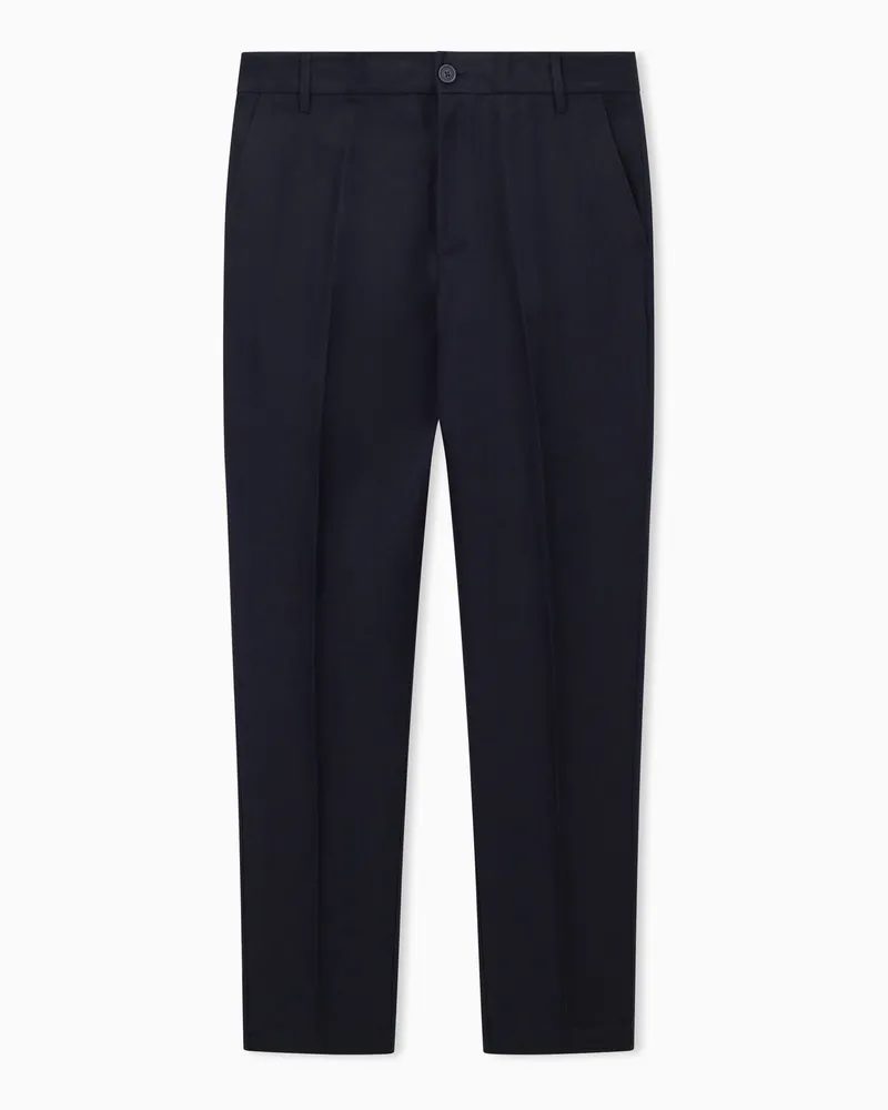 Armani Exchange Chinohose aus Popeline Blau