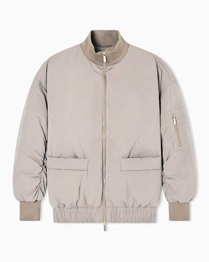 Armani Exchange Bomberjacke aus recyceltem Nylon Braun
