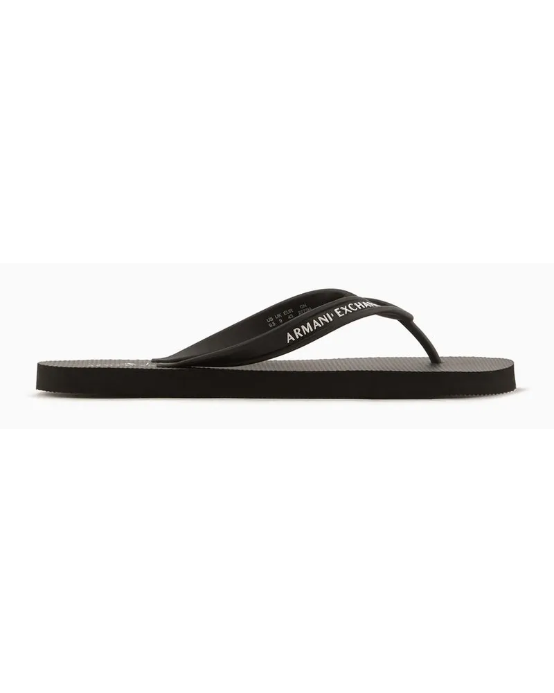 Armani Exchange Zehensandalen Schwarz