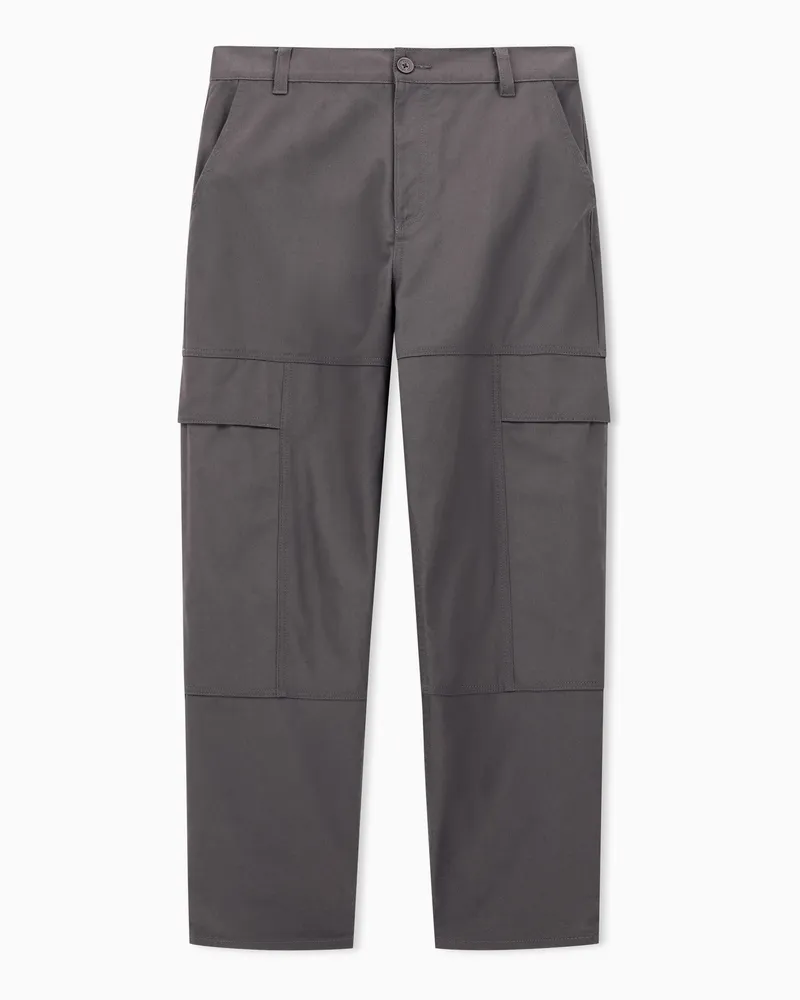 Armani Exchange Cargohose aus Baumwolltwill Grau