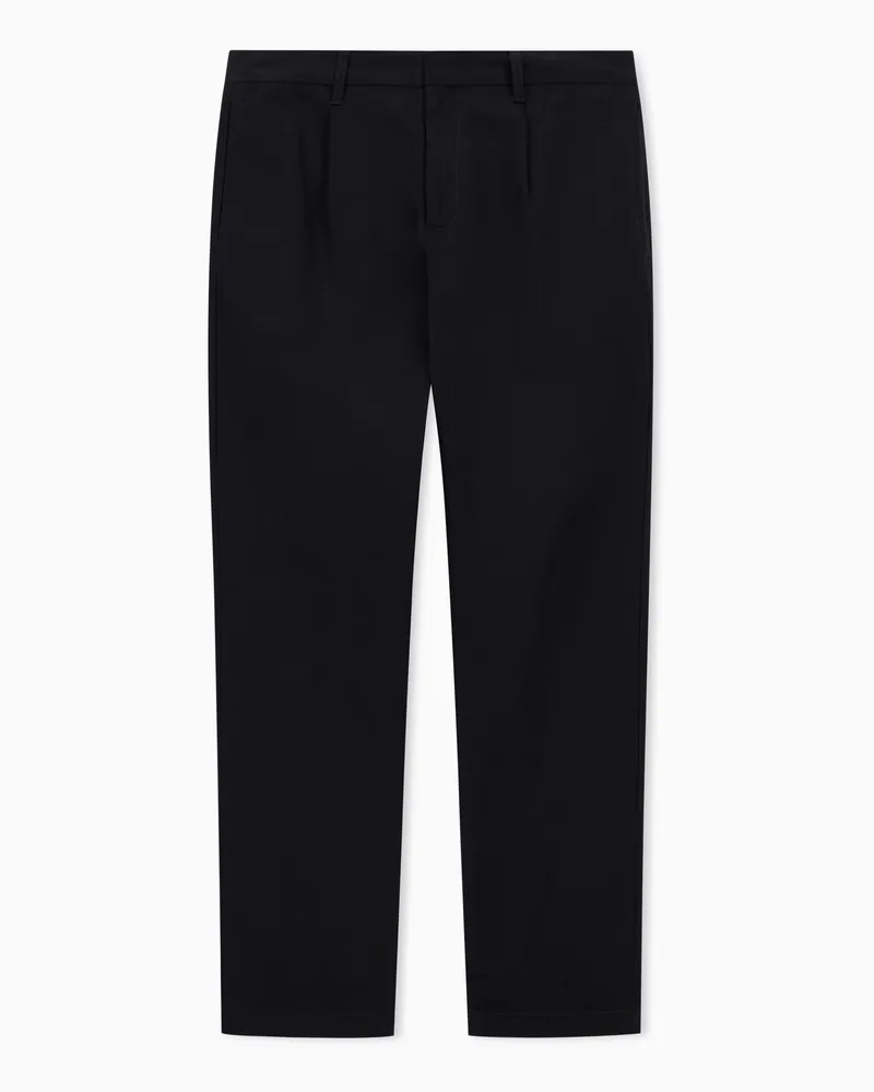 Armani Exchange Chinos aus Baumwolltwill Schwarz