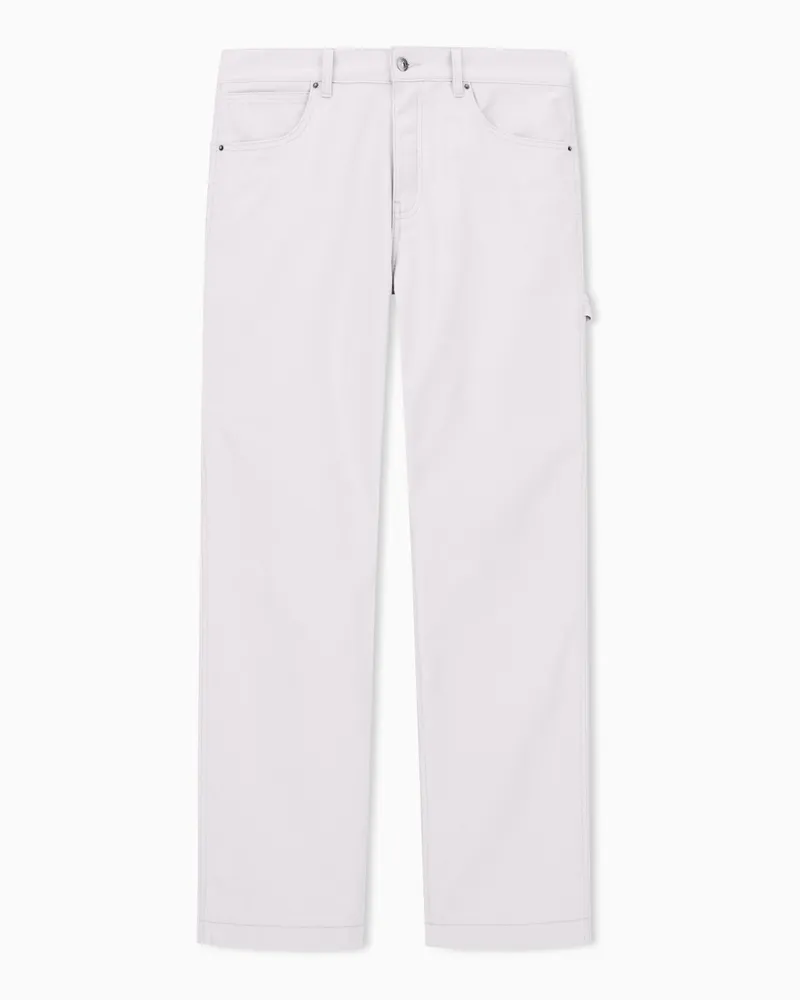 Armani Exchange Jeans aus Baumwolle im Regular Fit Weiß