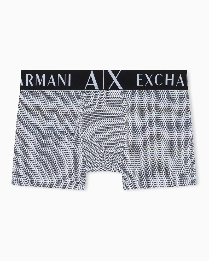 Armani Exchange Komfort-Boxershorts aus Stretch-Baumwolle Schwarz