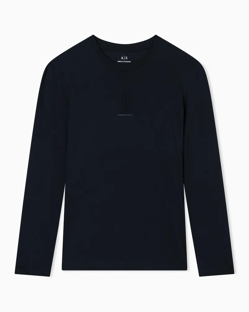 Armani Exchange Langarmshirts Schwarz
