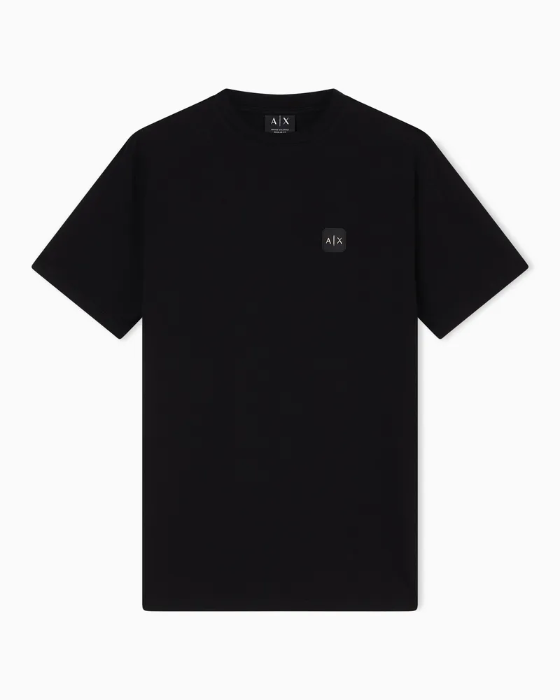 Armani Exchange Regular fit cotton T-shirt Schwarz
