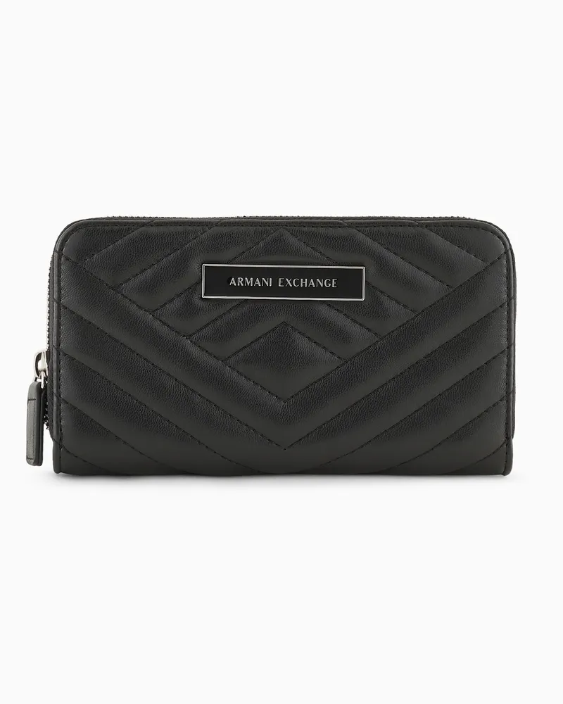 Armani Exchange Portemonnaies Schwarz