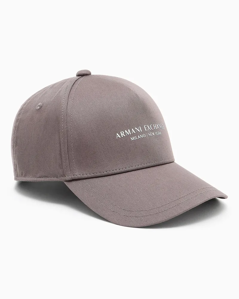 Armani Exchange Schirmmütze mit NY-Logo Grau