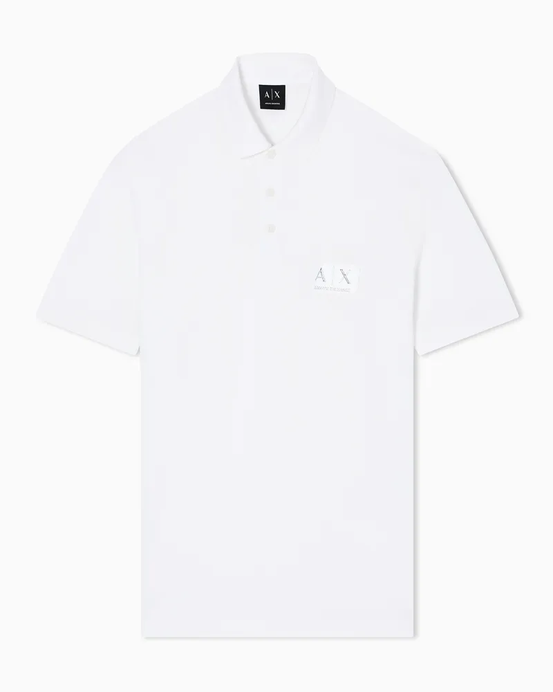 Armani Exchange Cotton polo shirt Weiß