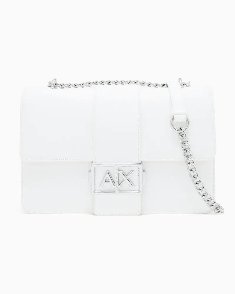 Armani Exchange Schultertasche mit Logo Weiß