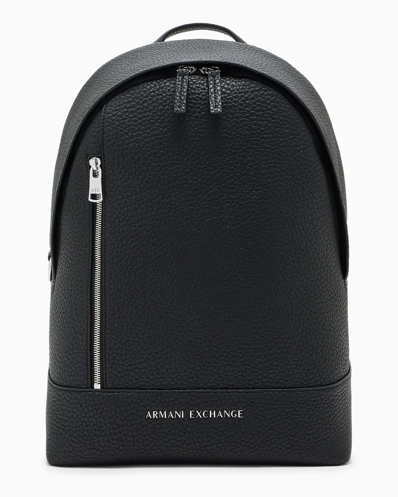 Armani Exchange Rucksack aus beschichtetem Stoff Schwarz