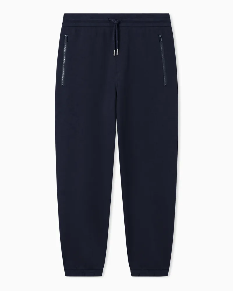 Armani Exchange Cotton jogger trousers Marineblau