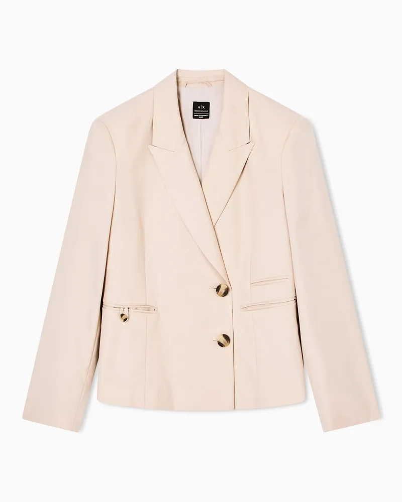 Armani Exchange Jacke mit außermittigen Knöpfen Kamel