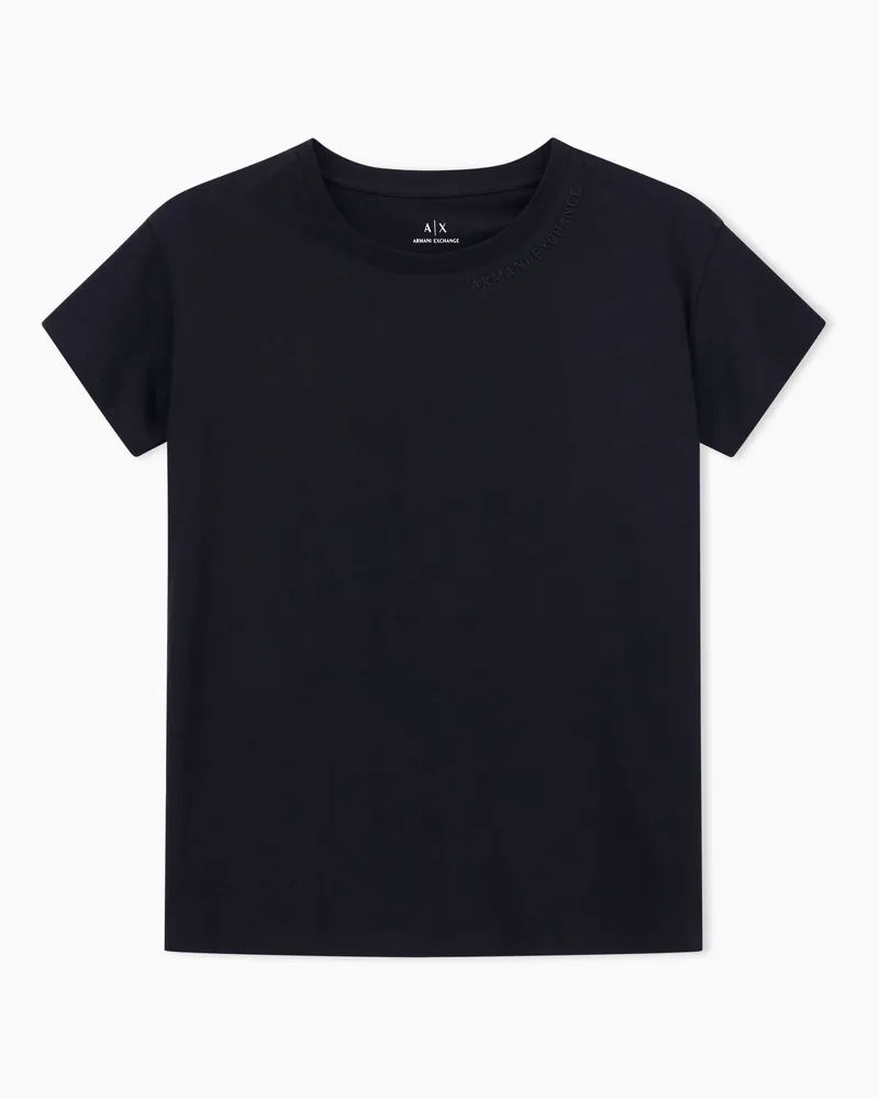 Armani Exchange Relaxed Fit T-Shirts Schwarz
