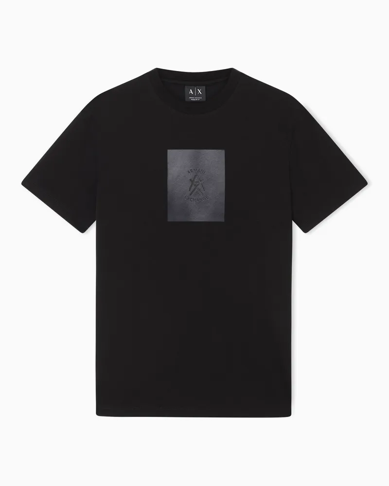 Armani Exchange Regular fit cotton T-shirt Schwarz