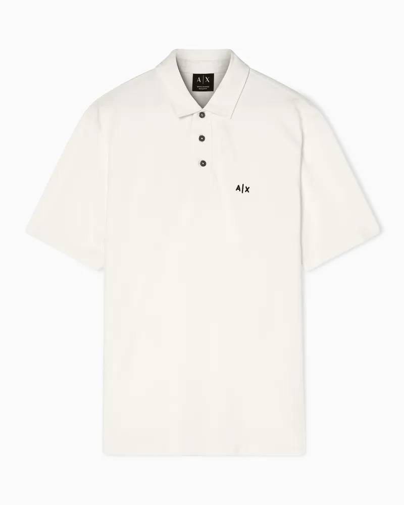 Armani Exchange Cotton polo shirt Weiß