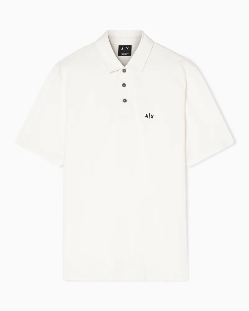 Armani Exchange Cotton polo shirt Weiß